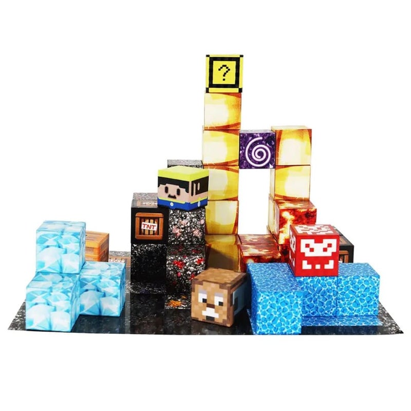 Knick Knack Magnetic Play World Building Blocks - Treasure Hunt Set with 106 Pieces for Kids Ages 3+ - Image 5